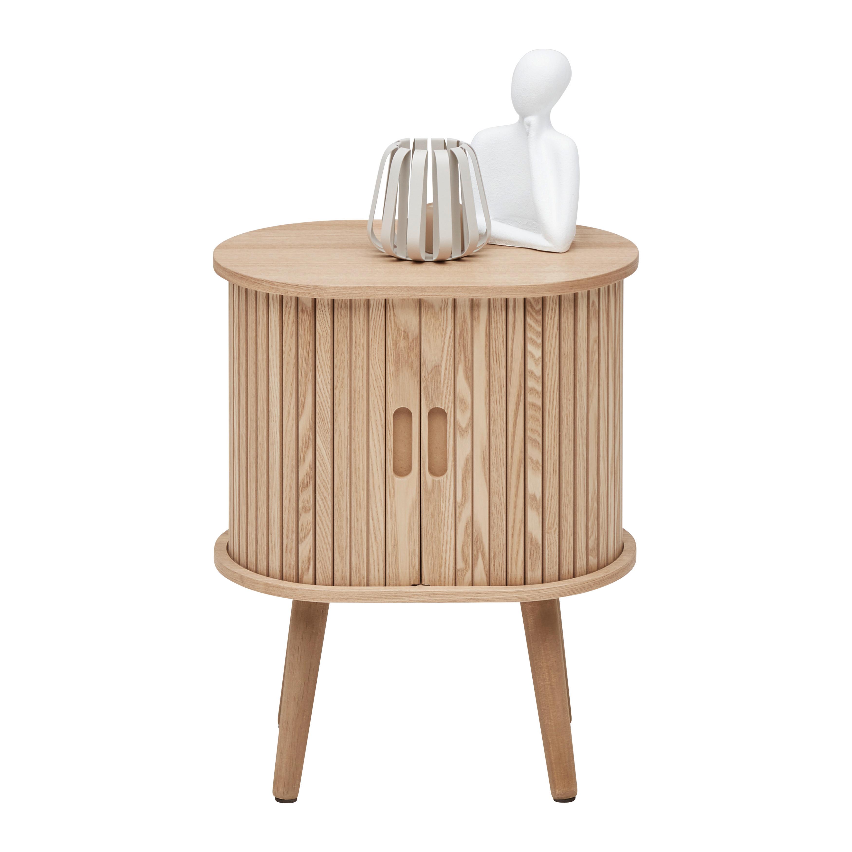 SIDOBORD SKANDY - naturfärgad, Modern, trämaterial/trä (40/50/30cm) - Premium Living