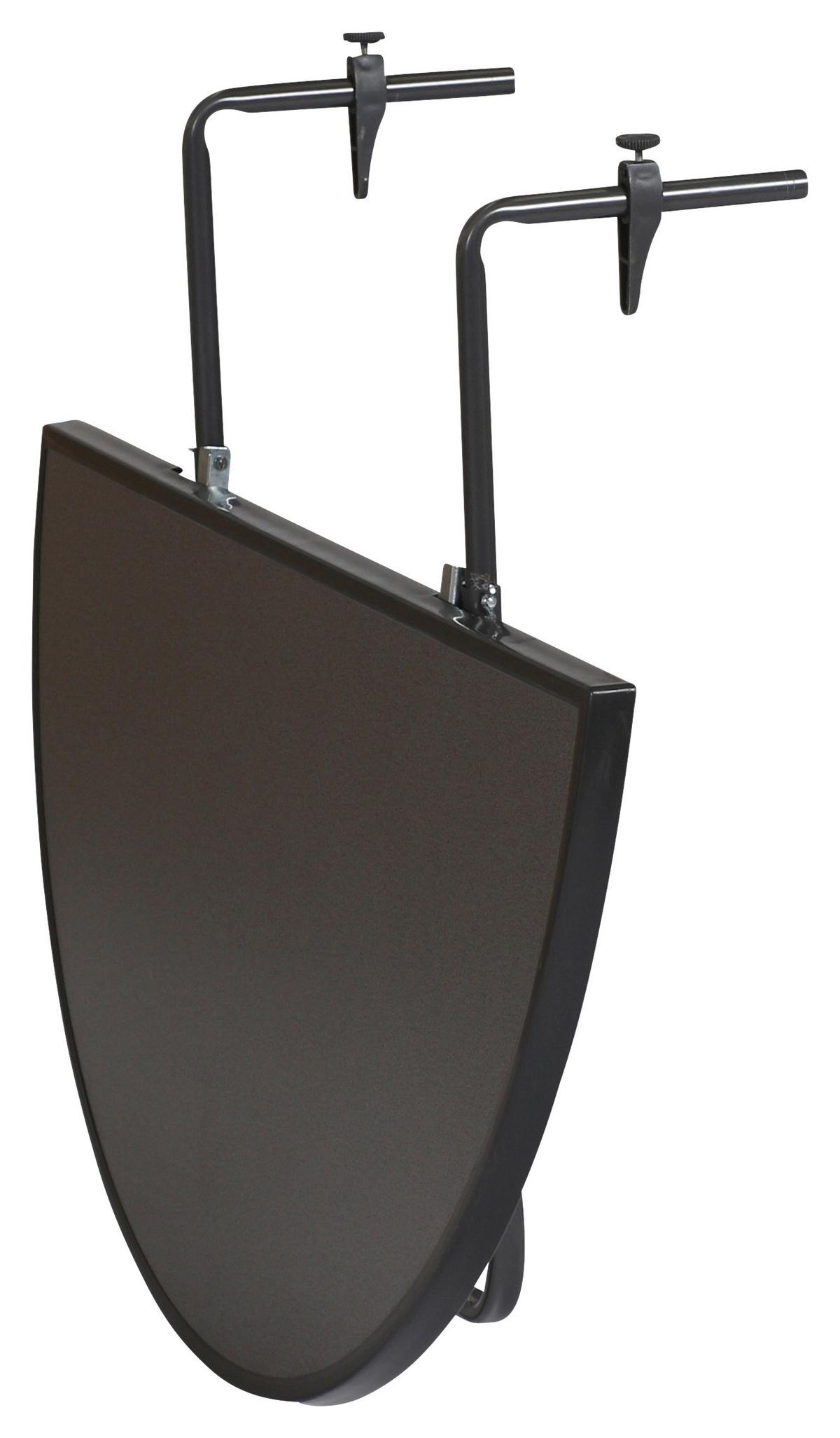Balkonklapptisch ca. 50x100 cm Anthrazit - Anthrazit, Basics, Holzwerkstoff/Metall (50/100/20cm) - Gardenson