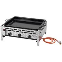 GRILL GAZOWY 8000024 - kolor srebrny/czarny, Konventionell, metal (64,5/52,5/29,0cm)