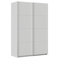 Ormar S Kliznim Vratima Feldkirch - svijetlo siva/boje aluminija, Moderno, drvni materijal/metal (136/210/62cm) - Modern Living