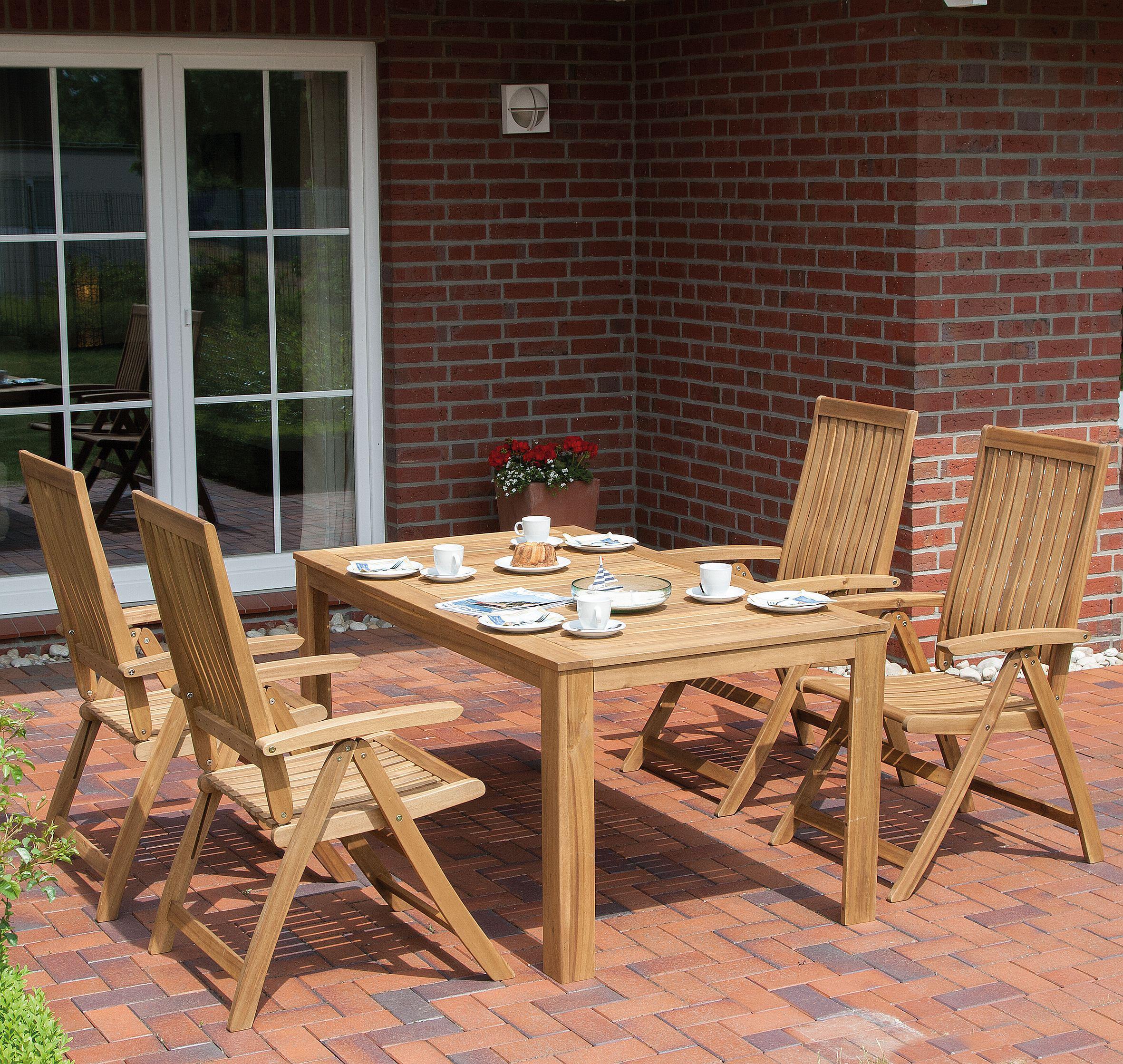 Gartensessel klappbar Paleros Echtholz Akazie - Akaziefarben, KONVENTIONELL, Holz (60/113/70cm) - Siena Garden