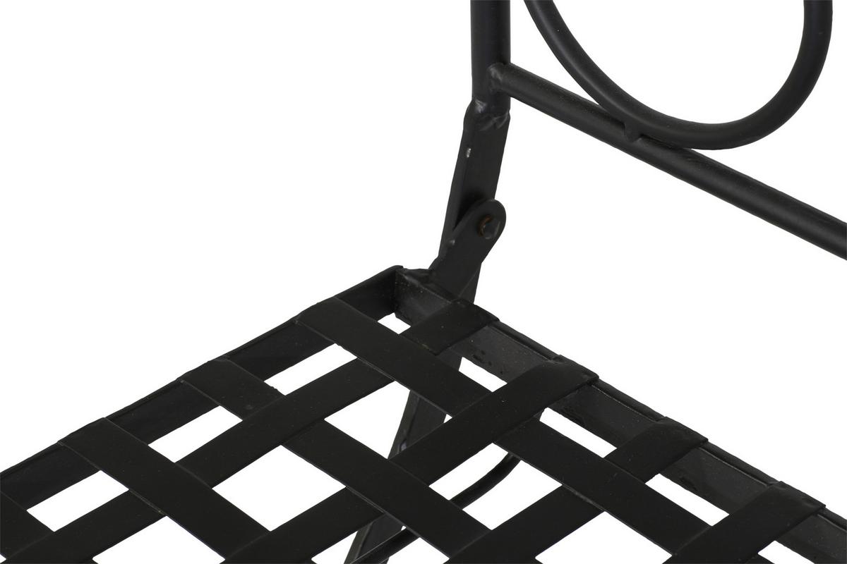 GARTENSTUHL 875336 - Multicolor/Schwarz, MODERN, Keramik/Metall (39/89,5/49,5cm) - Siena Garden