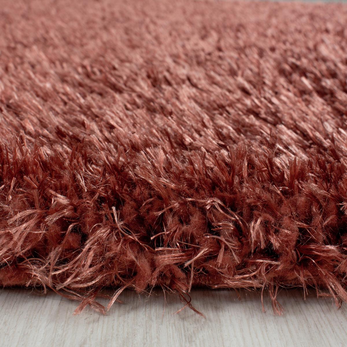 Hochflorteppich Brilliant Kupferfarben Ø ca. 160cm - Kupferfarben, Basics, Textil (160cm)