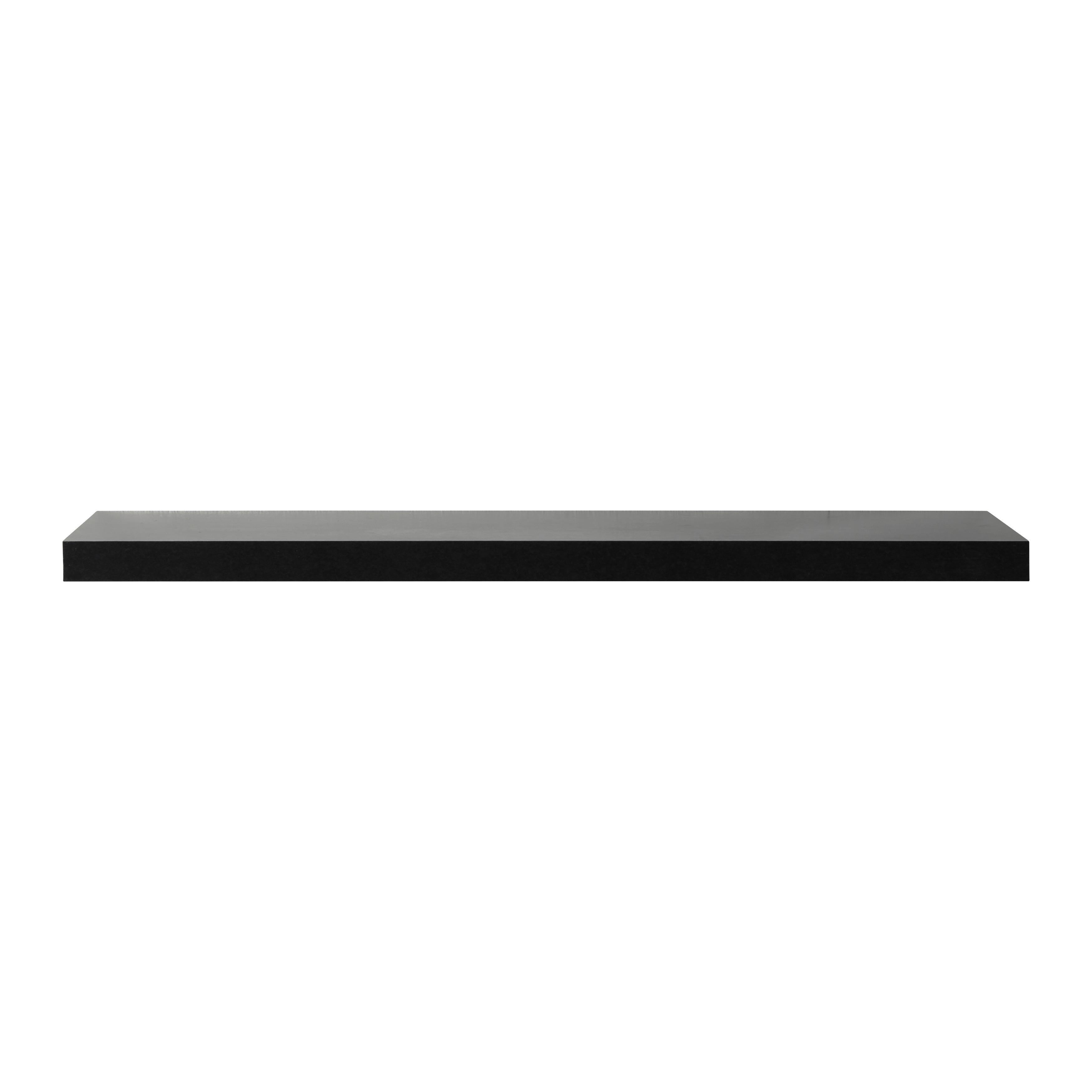 Wandboard in Schwarz - Schwarz, MODERN, Holzwerkstoff (90/4/24cm) - Mömax