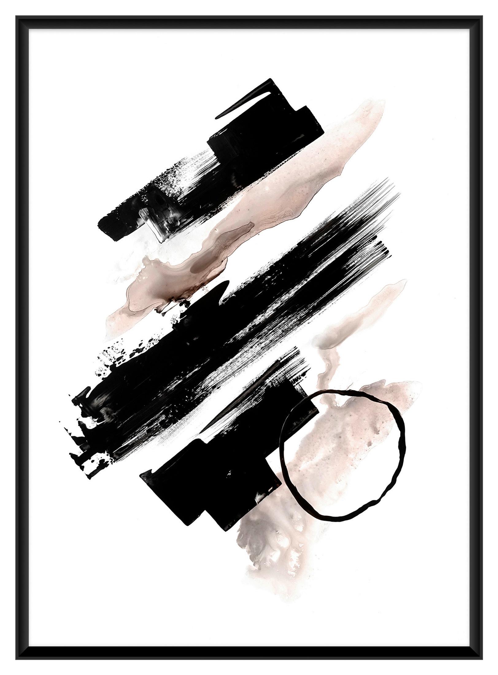Bild Kenzo Multicolor ca. 50x70cm - Multicolor/Schwarz, Holzwerkstoff/Papier (50/70cm) - Modern Living