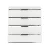 Kommode Kopenhagen Weiß - Schwarz/Weiß, Design, Holzwerkstoff/Kunststoff (74/80/35cm) - Livetastic