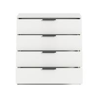 Kommode Kopenhagen Weiß - Schwarz/Weiß, Design, Holzwerkstoff/Kunststoff (74/80/35cm) - Livetastic