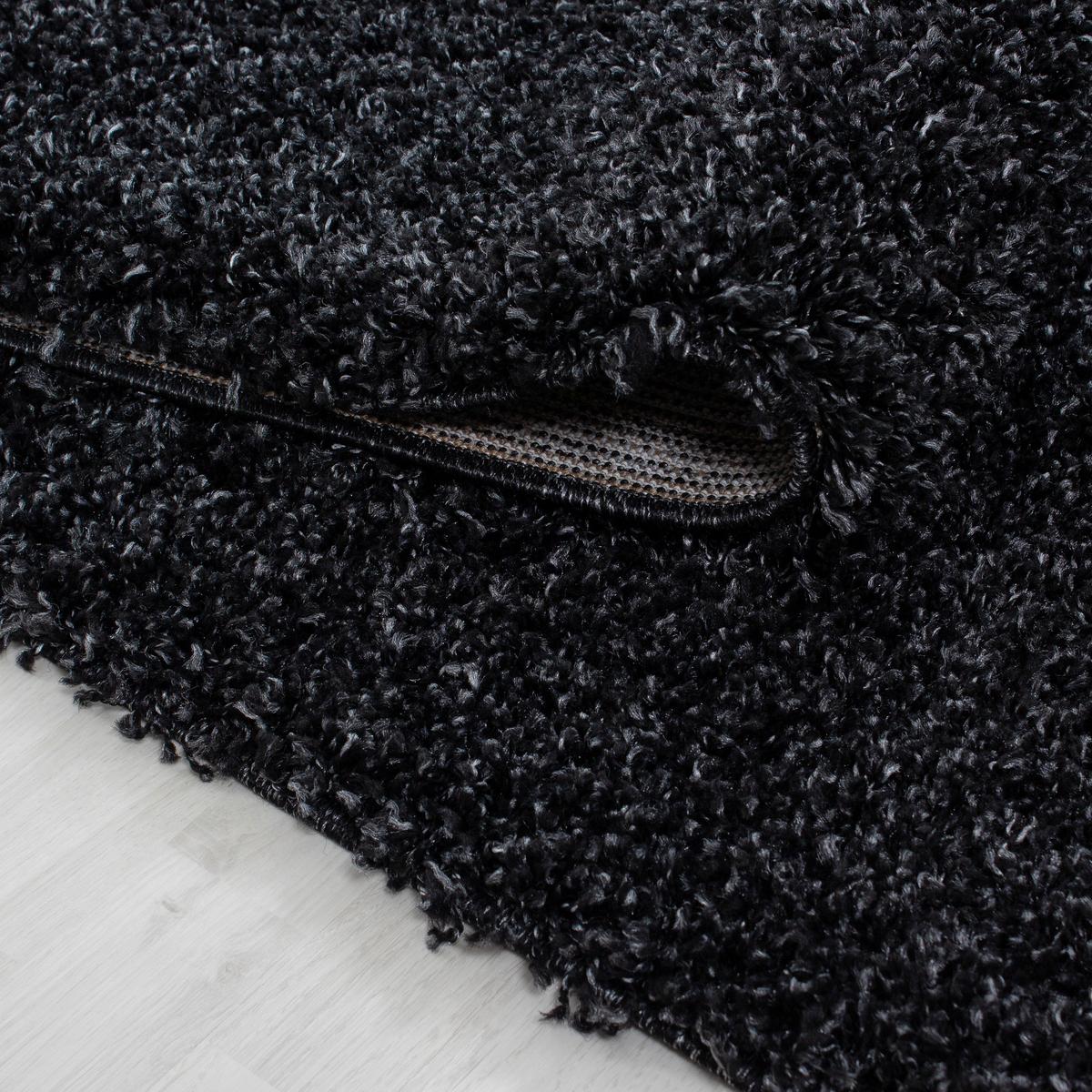 Hochflorteppich Life Anthrazit ca. 140x200cm - Anthrazit, KONVENTIONELL, Textil (140/200cm) - Novel