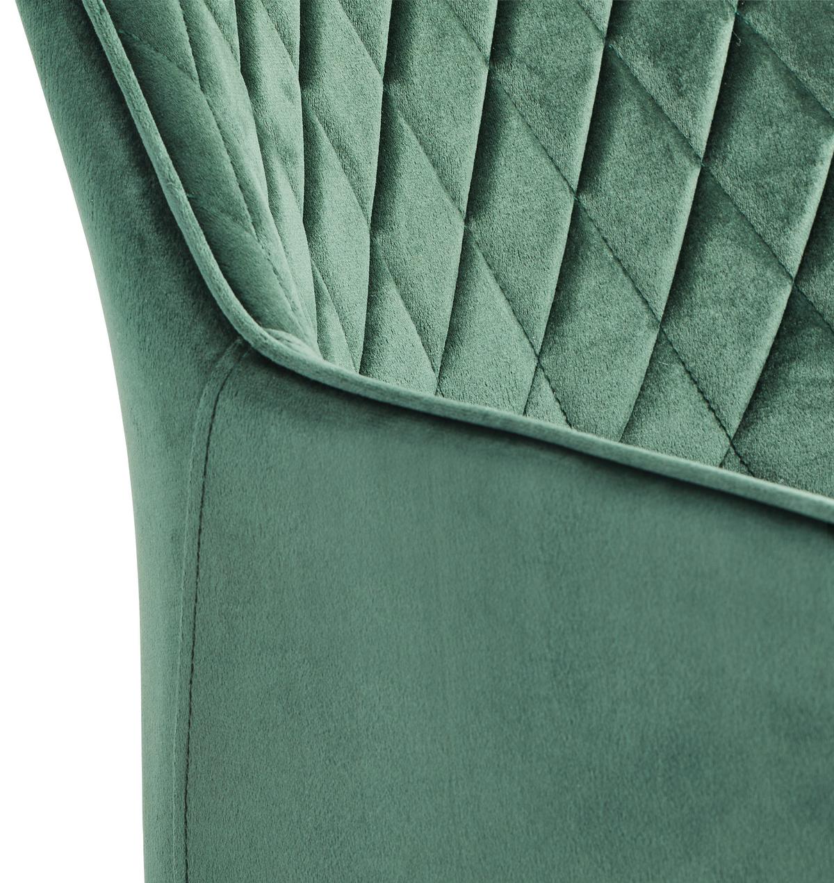 KRZESŁO Z PODŁOKIETNIKAMI GENUA - czarny/ciemnozielony, Konventionell, metal/drewno (56/56/80,5cm) - MID.YOU