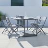Loungeset Mario Grau Metall/Kunststoff Modular - Hellgrau/Grau, MODERN, Kunststoff/Textil (120/75/105cm) - Bessagi Garden
