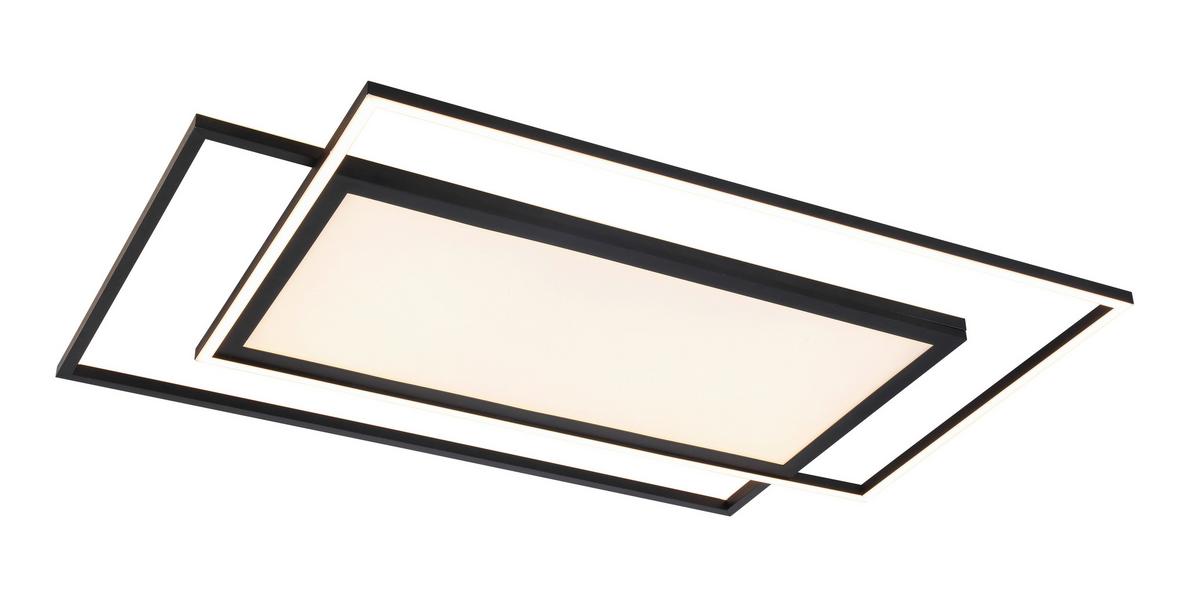 LAMPA SUFITOWA LED CEDRIK - czarny, Modern, tworzywo sztuczne/metal (79/49/5cm) - Bessagi Home