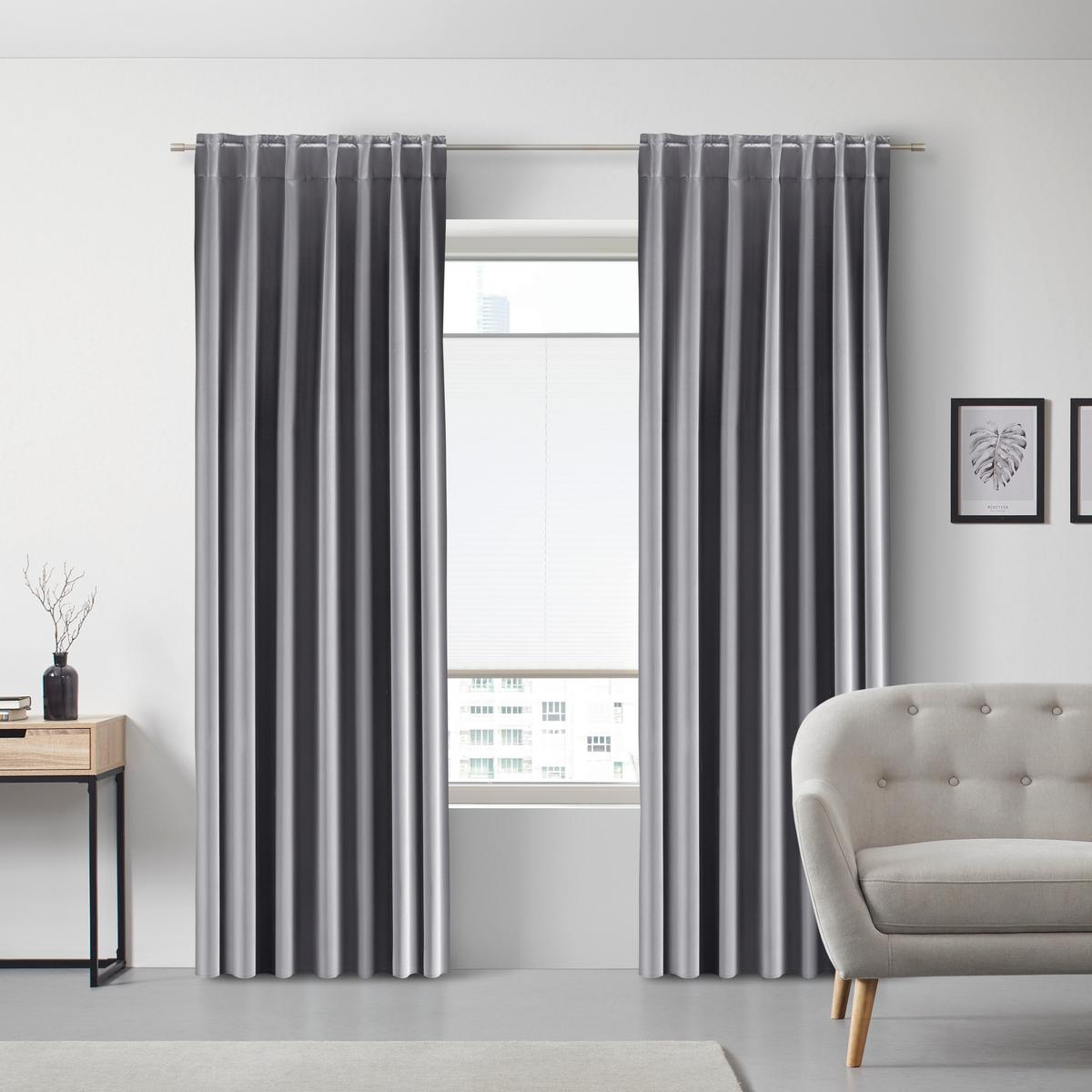 Sötétítőfüggöny Riccardo - antracit, Modern, textil (140/245cm) - Premium Living