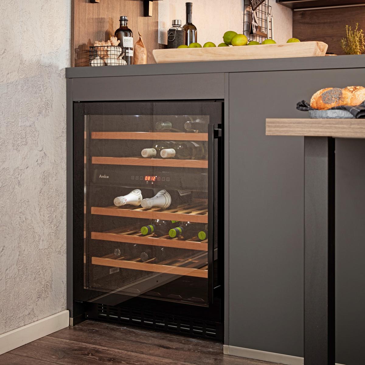 Einbauküche IP3150 - Graphitfarben, MODERN, Holzwerkstoff (255/305cm) - Impuls