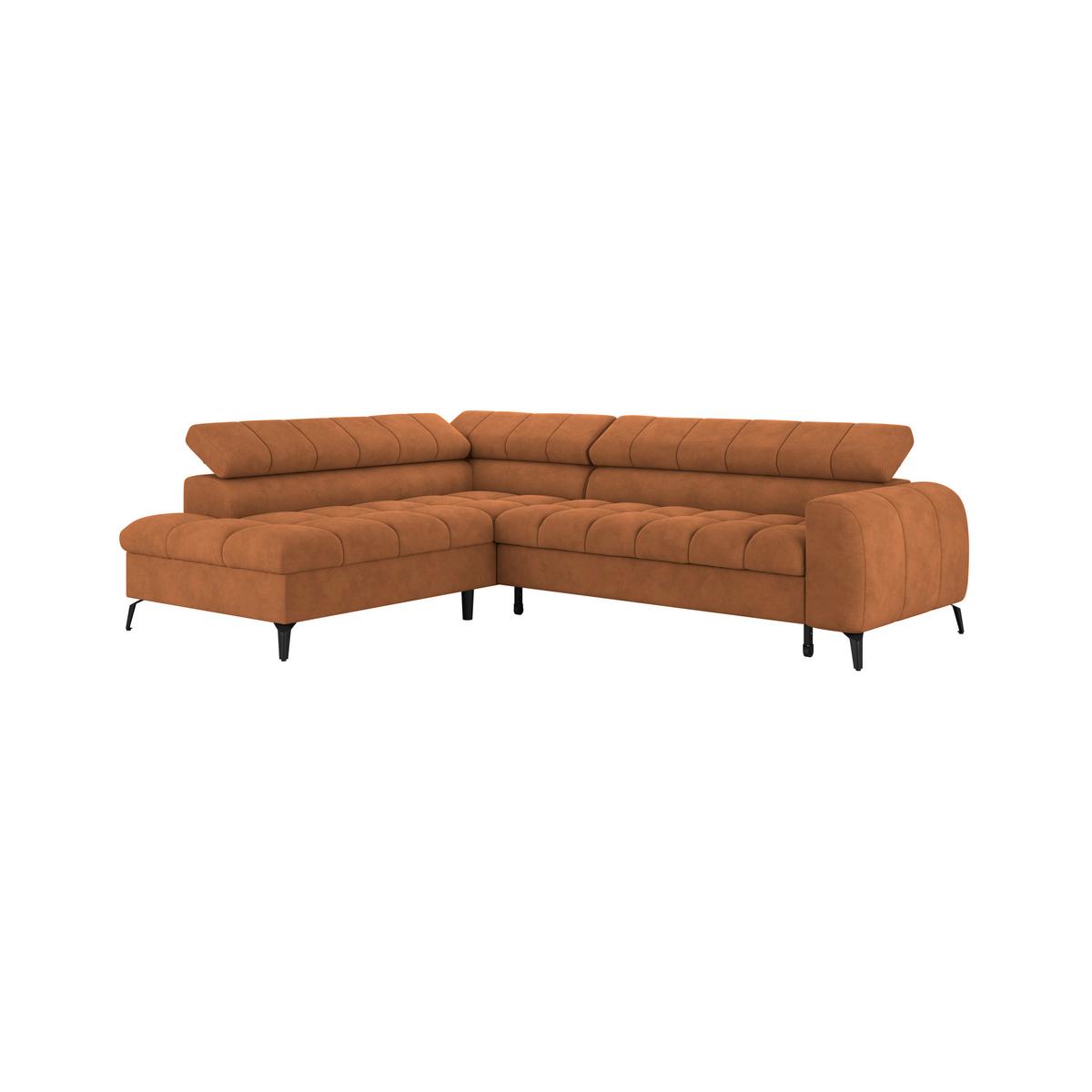 Kutna Garnitura Volf - boje hrđe/crna, Trend, tekstil/metal (203/261cm)