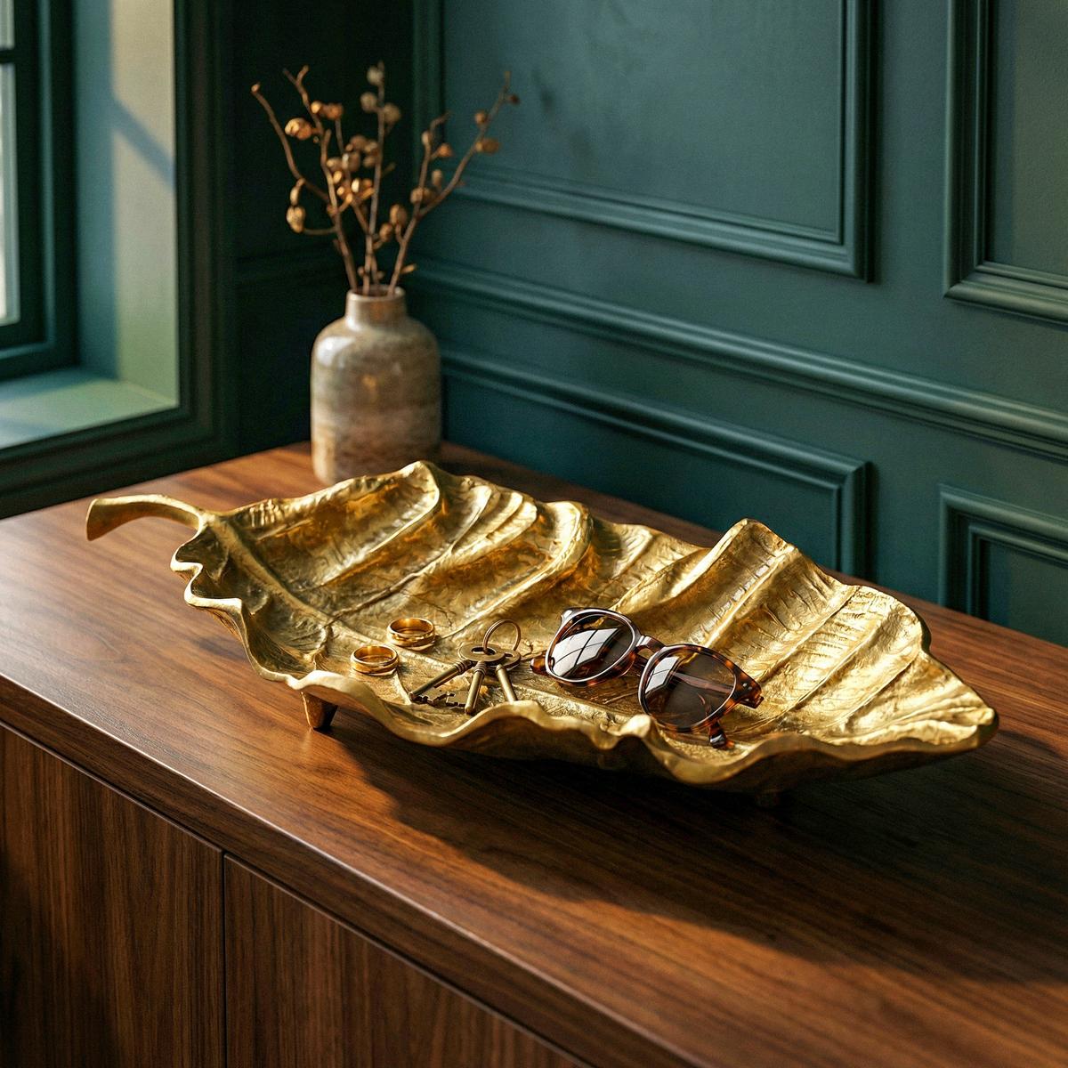 Dekoschale Wl7.686 - Goldfarben, Design, Metall (67/27/11cm) - Livetastic