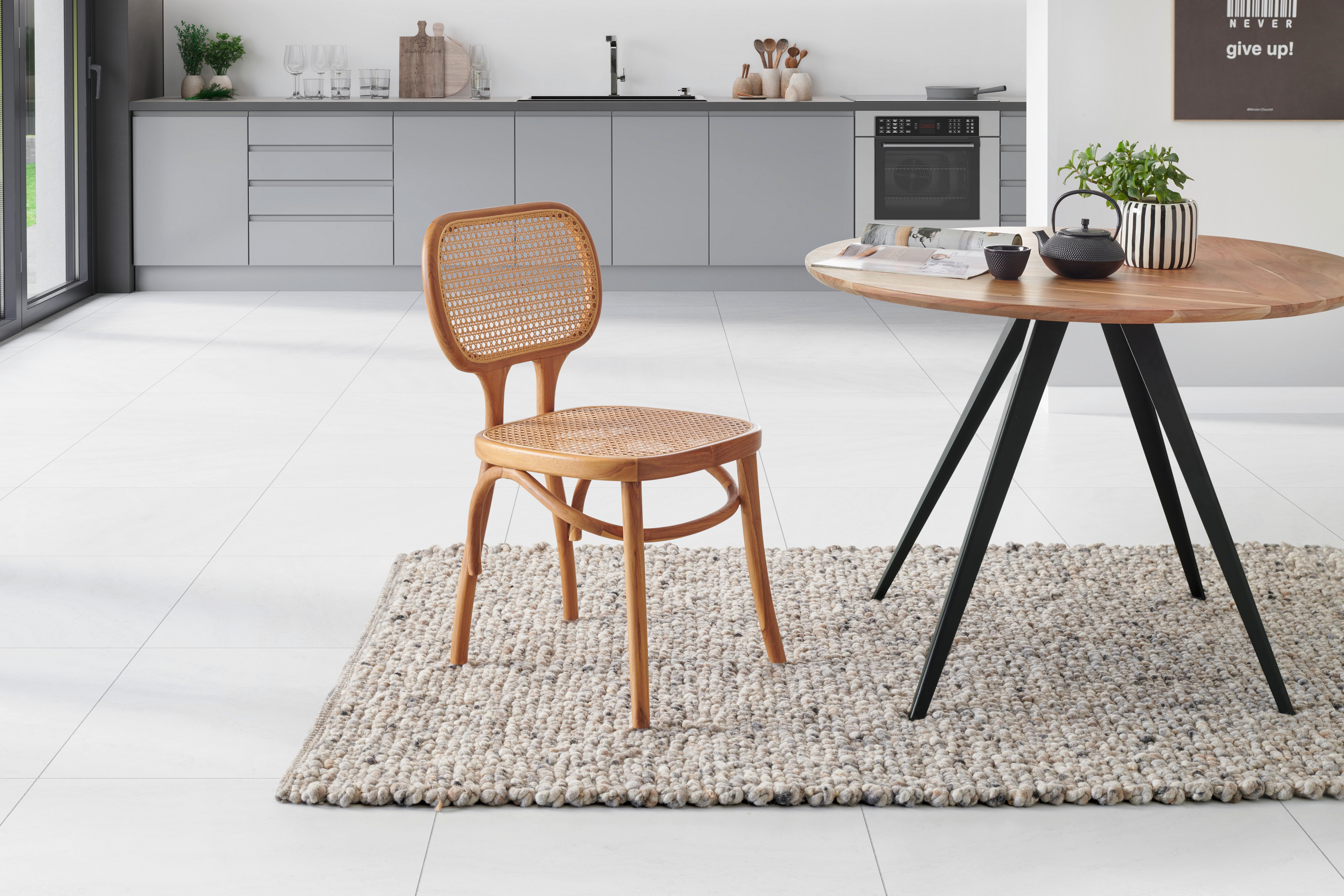 KRZESŁO FAZIO - kolor naturalny, Modern, drewno (44/80/54cm) - Livetastic