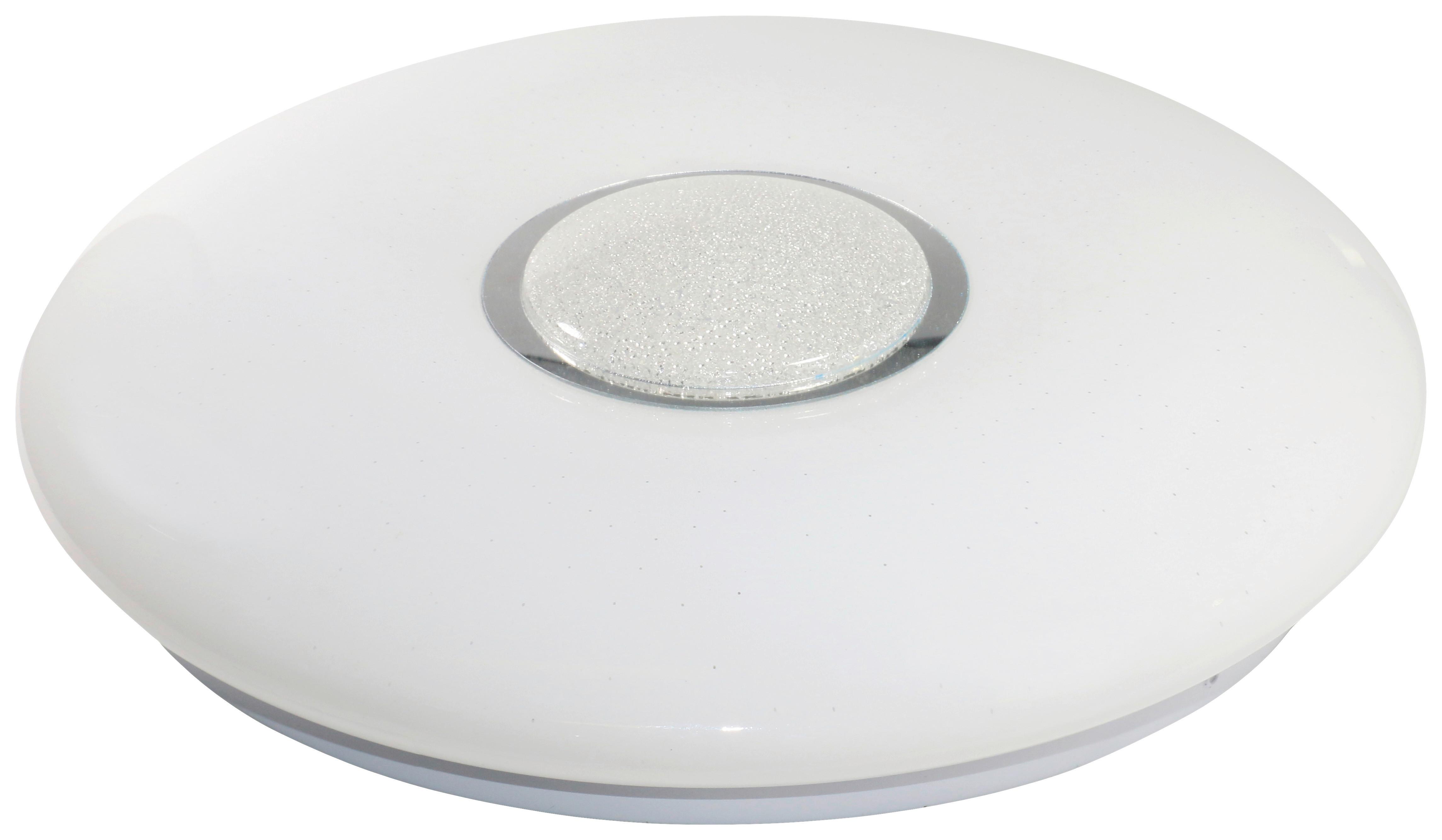 LAMPA SUFITOWA LED M-PAN-003 - biały, Basics, tworzywo sztuczne (40cm)