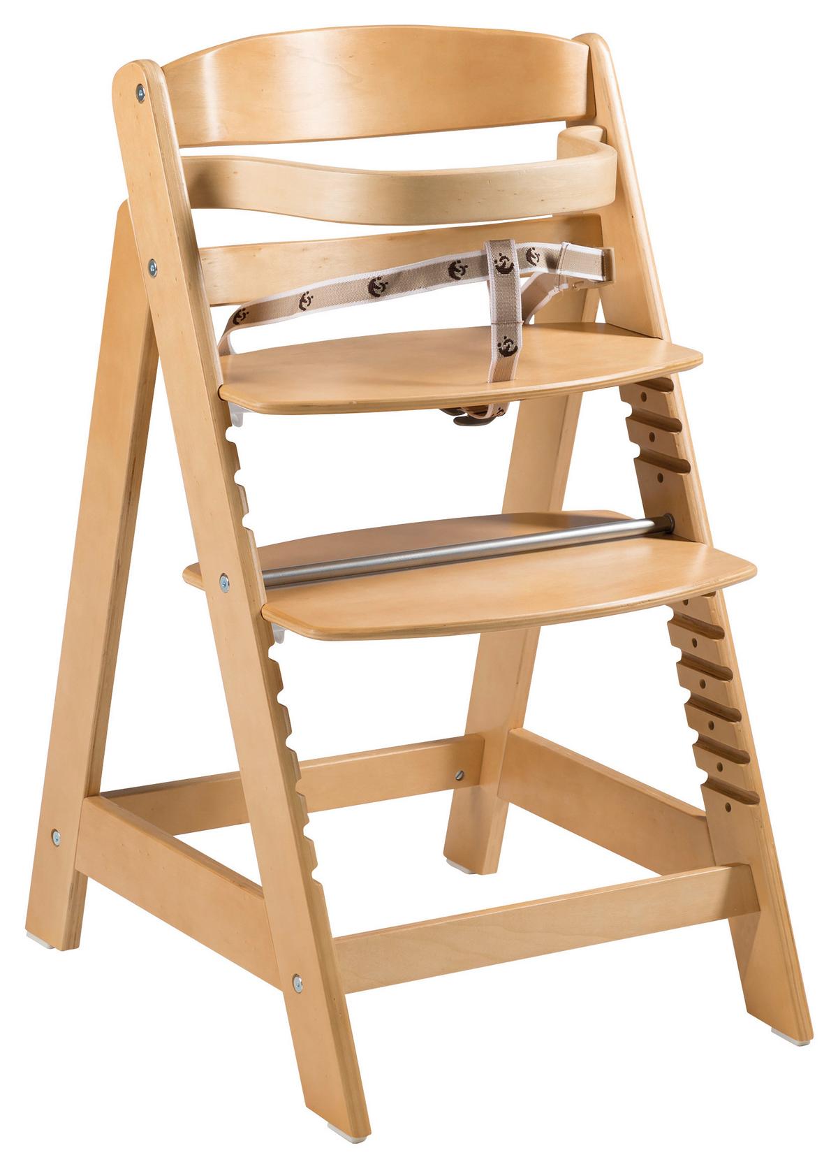 Hochstuhl in Naturfarben - Naturfarben, Holz (44,5/54/80cm) - Mömax
