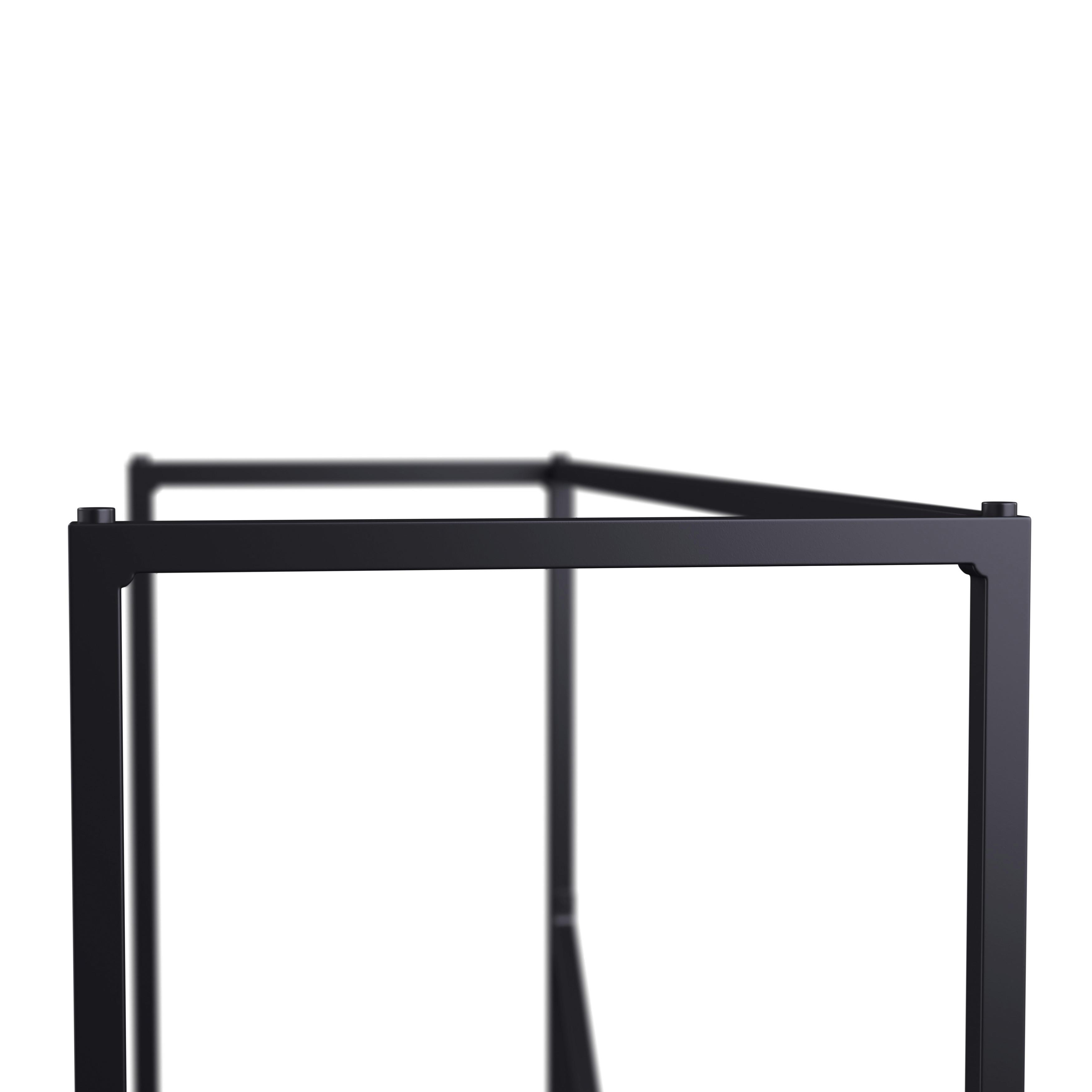 KONSOLBORD SOPHIA - svart, Modern, metall/trämaterial (120/78/40cm) - Bessagi Home