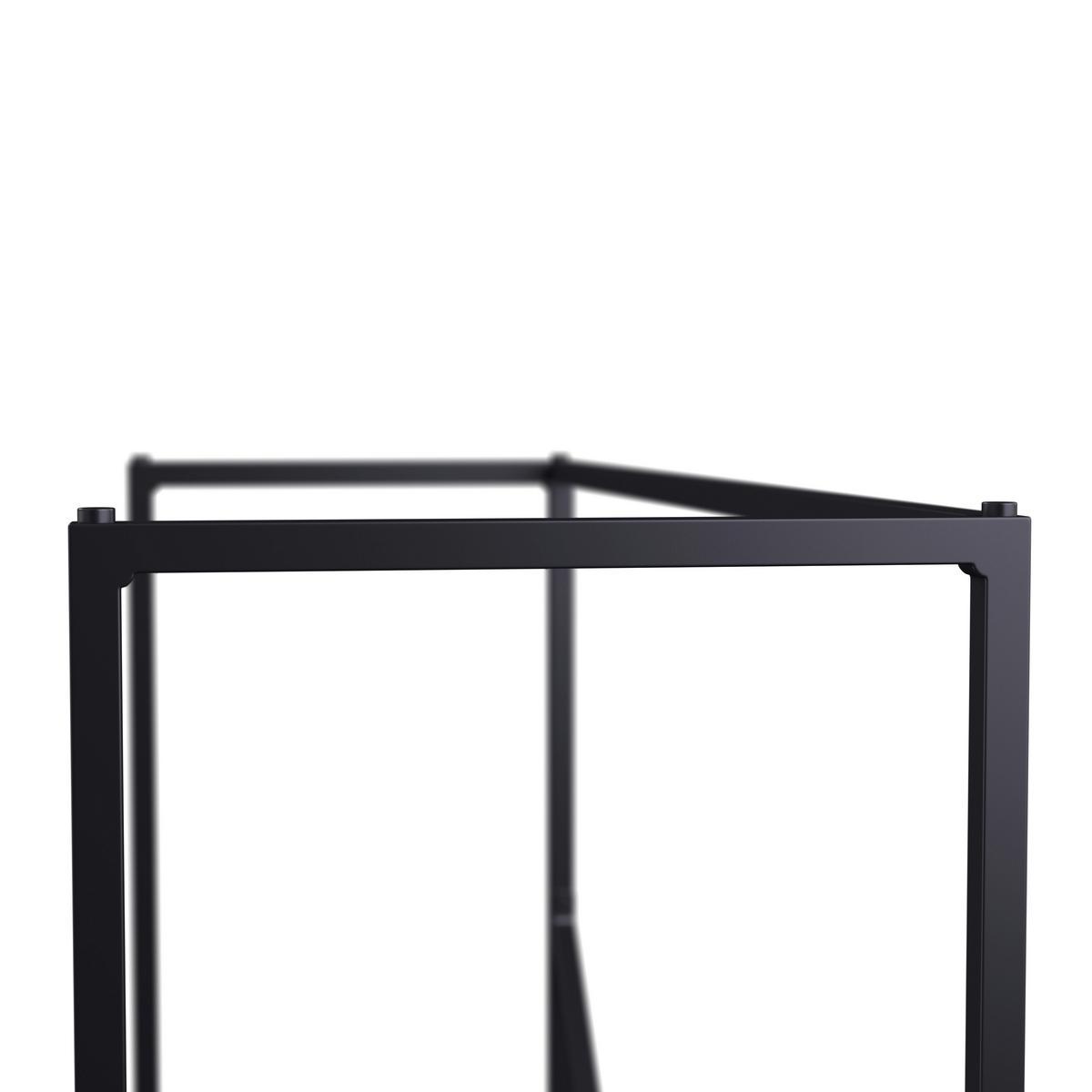 Konsolentisch Sophia Schwarz Metall/MDF - Schwarz, MODERN, Holzwerkstoff/Metall (120/78/40cm) - Bessagi Home