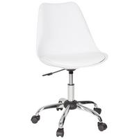 Vrtljivi Stol Fancy Pro, Bela - bela, Moderno, kovina/umetna masa (48/86/54cm) - MID.YOU