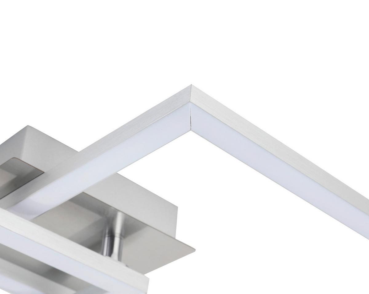 LAMPA SUFITOWA LED PANTHER *SBB* - kolor aluminiowy, Basics, tworzywo sztuczne/metal (50,7/35/5,5cm) - Boxxx