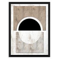 Bild Nero Multicolor ca. 30x40cm - Multicolor/Schwarz, Holzwerkstoff/Papier (30/40cm) - Modern Living