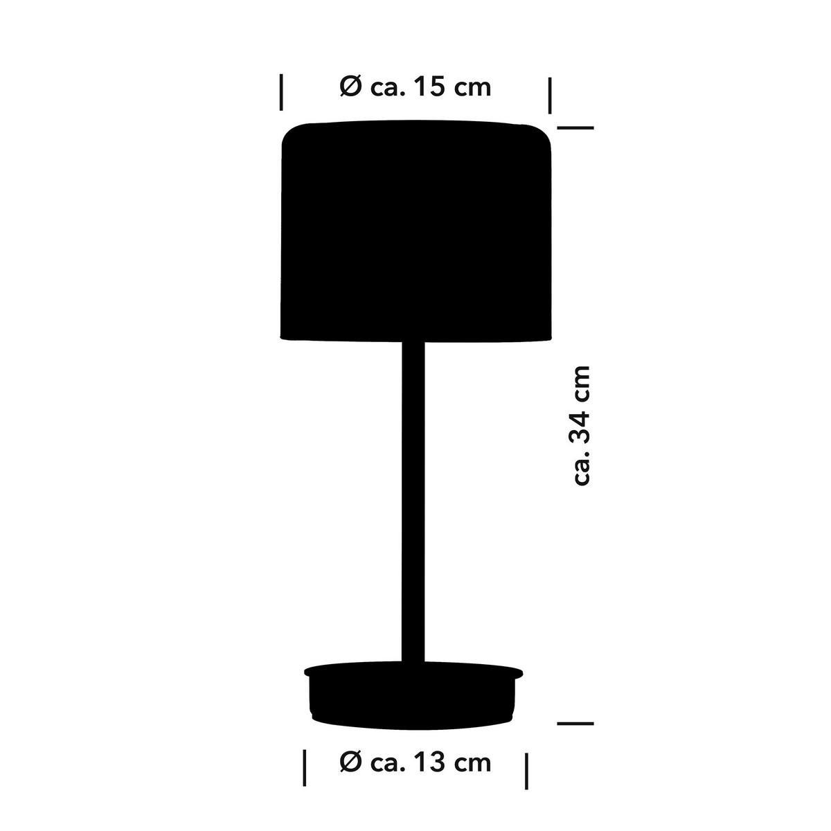 LAMPA STOŁOWA LED 50449/1-15 KLARA *E* - kolor brązu, Design, metal (15,6/34cm) - elements by BANKAMP