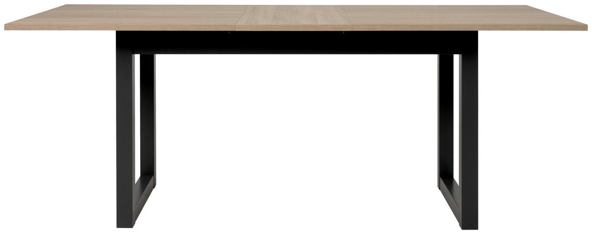 STÓŁ DO JADALNI DENVER - antracytowy/kolor dębu sonoma, Natur, materiał drewnopochodny (160/90/75cm) - MID.YOU