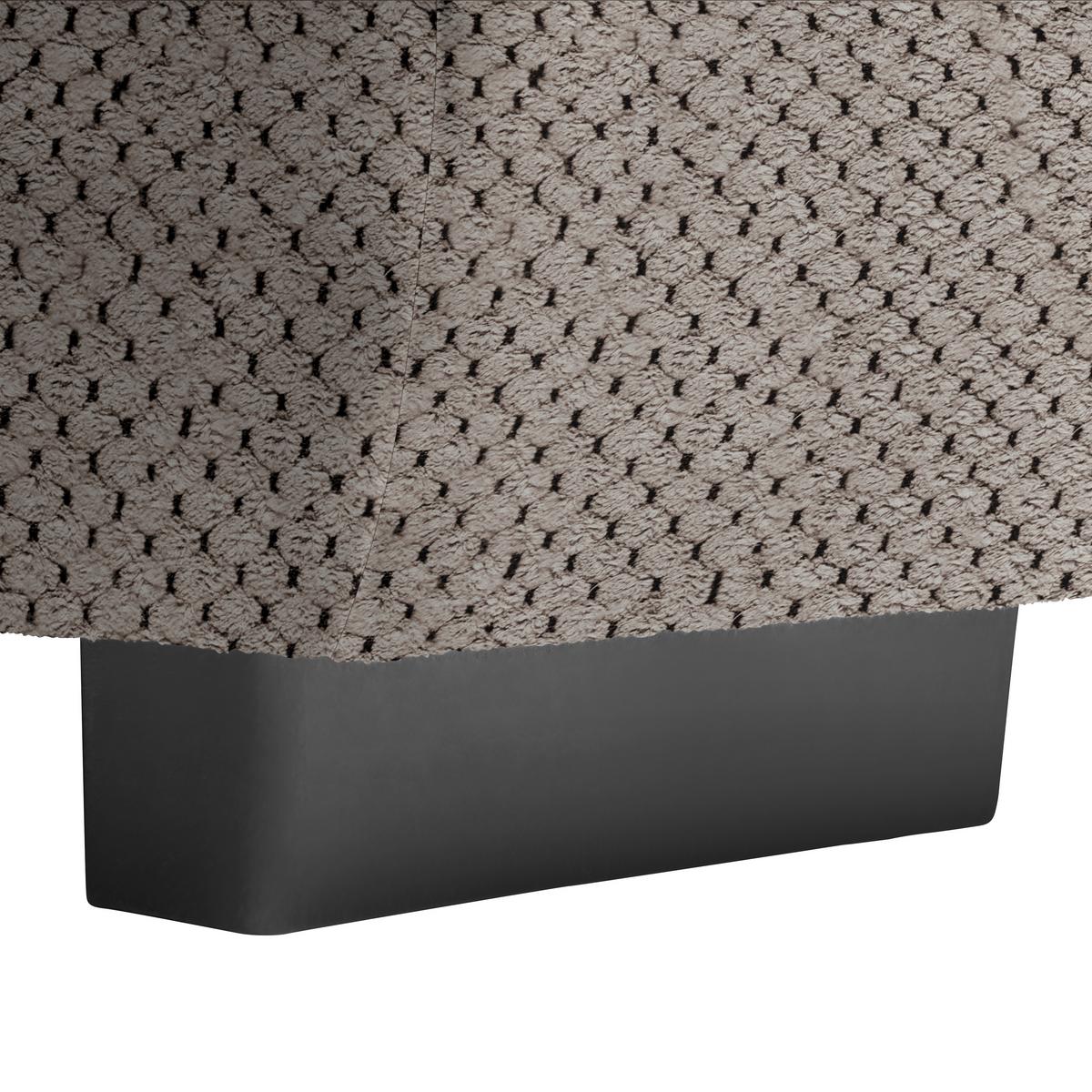 Wohnlandschaft Vivo Mokka - Schwarz/Mokka, MODERN, Kunststoff/Textil (317/63/179cm) - Premium Living