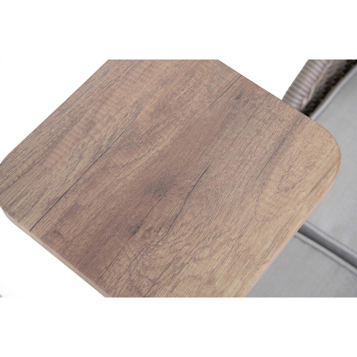 Doppelliege Tagesbett Porto Grau/Naturfarben - Naturfarben/Grau, Basics, Holz/Kunststoff (142/82/128cm) - Modante