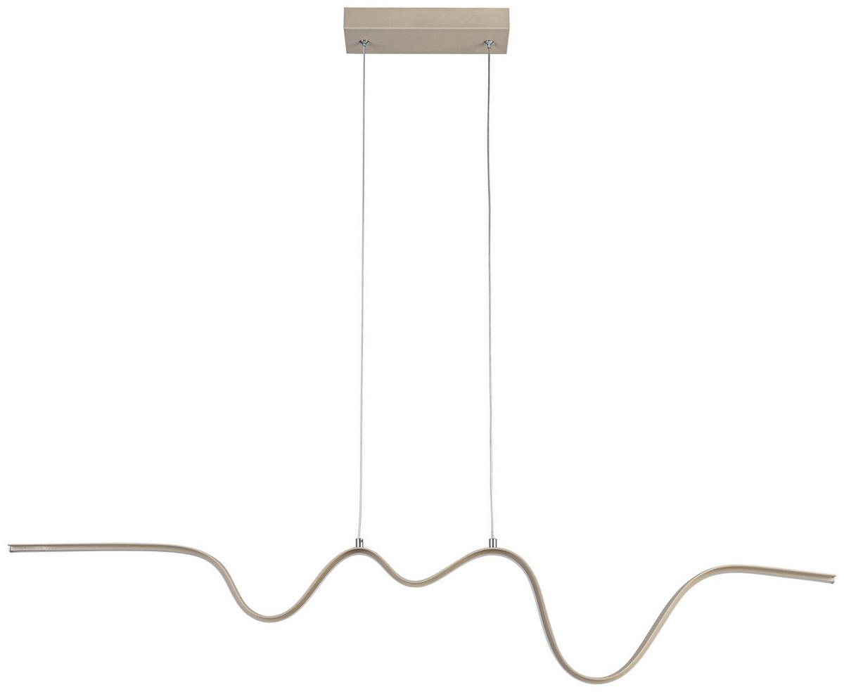 LAMPA WISZĄCA BEATRIX - kolor piaskowy, Trend, tworzywo sztuczne/metal (100/8/120cm) - Collet's Monde