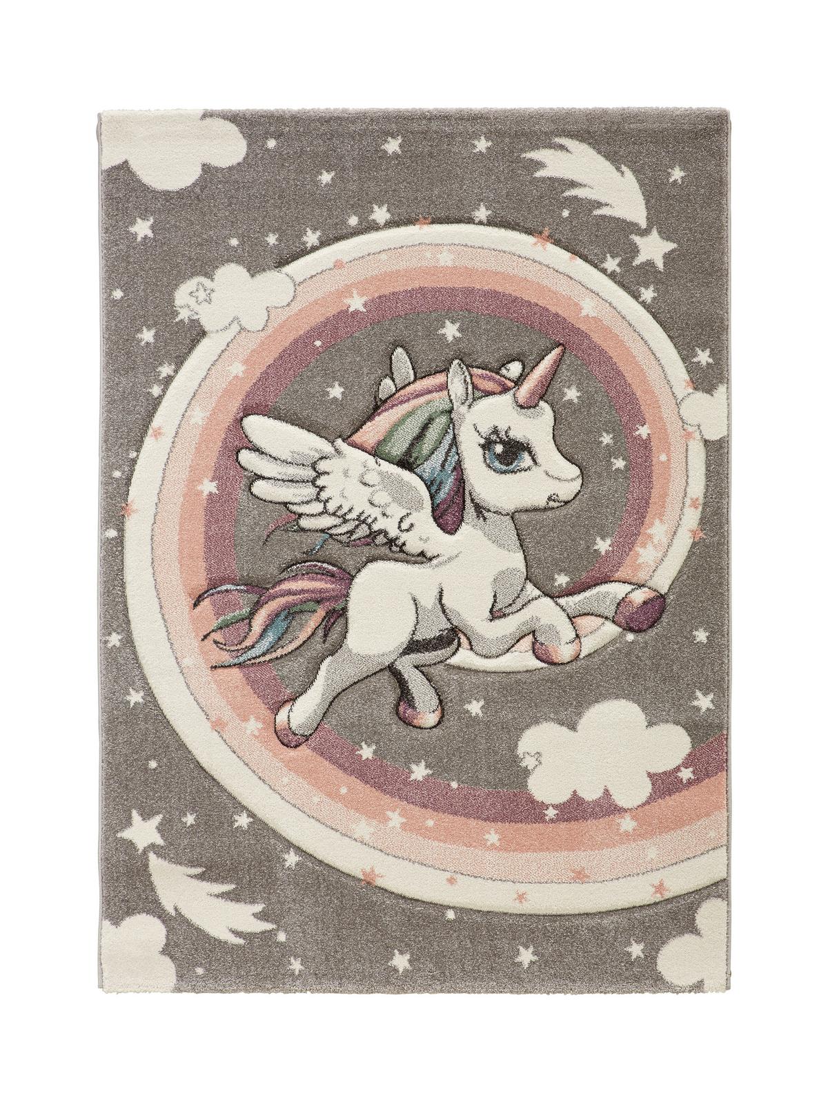 Kinderteppich Unicorn in Multicolor ca. 100x150cm - Multicolor, Textil (100/150cm) - Mömax