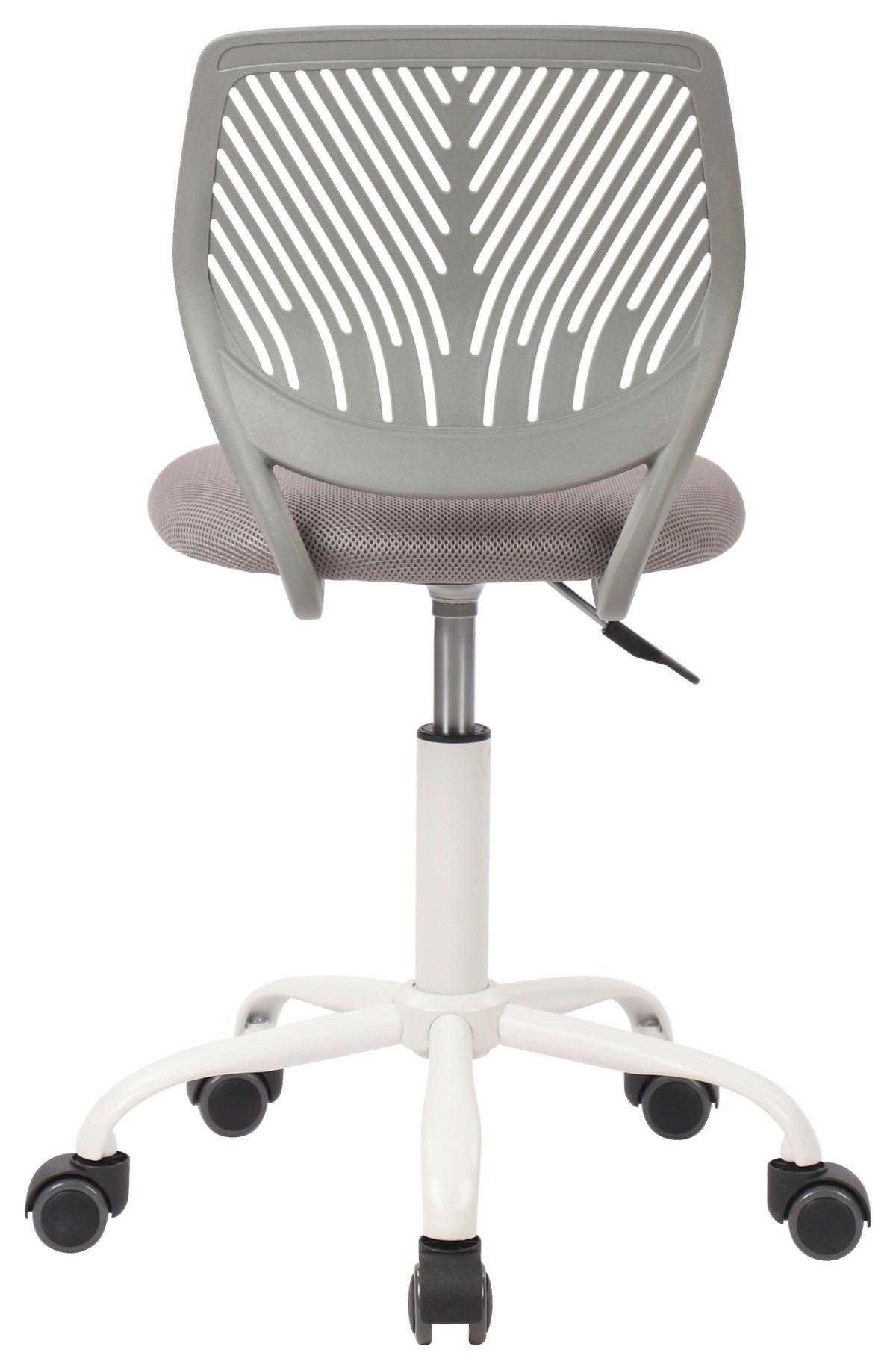 Jugenddrehstuhl Kira Grau ca. 40x87x44cm - Weiß/Grau, MODERN, Holz/Kunststoff (40/87/44cm) - Mömax