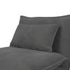BÄDDFÅTÖLJ MACY - mörkgrå, Modern, metall/textil (83/70/84cm) - Bessagi Home