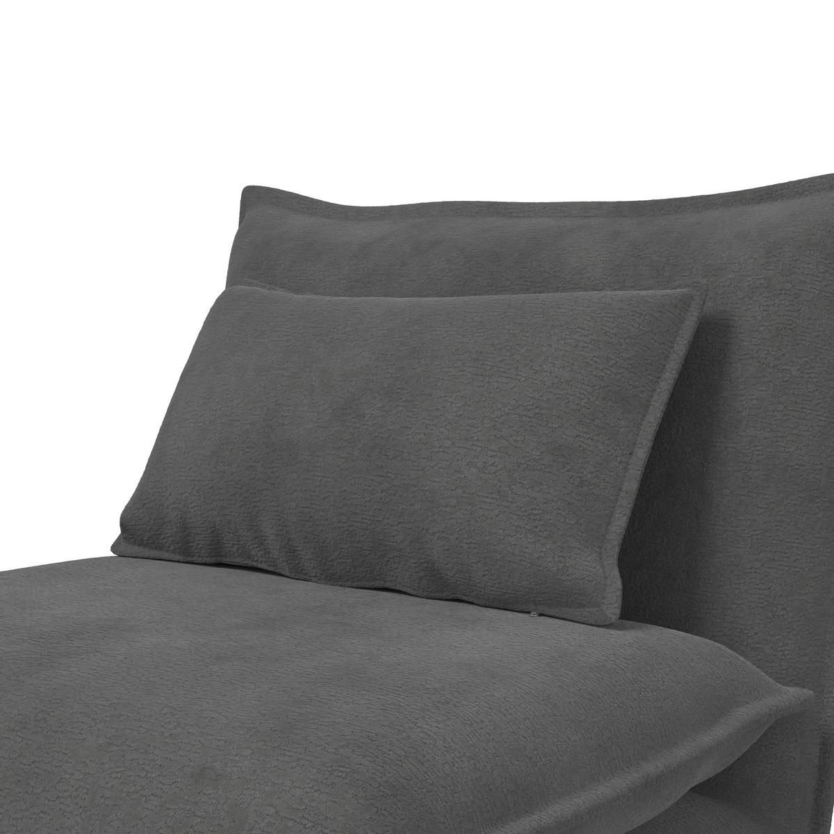 Schlafsessel Macy Bouclé Dunkelgrau - Dunkelgrau, MODERN, Textil/Metall (83/35/68cm) - Bessagi Home