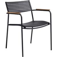 Stapelstuhl Mood Air Anthrazit/Teakholz - Anthrazit/Teakfarben, KONVENTIONELL, Holz/Kunststoff (60/78/56cm) - Gardenson