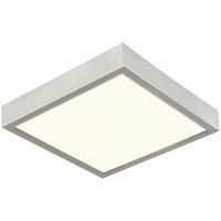Stropna Led-svetilka Fridolin 3, Srebrna, 15 W - srebrne barve, Romantika, umetna masa (22,5/22,5/3,6cm) - Modern Living