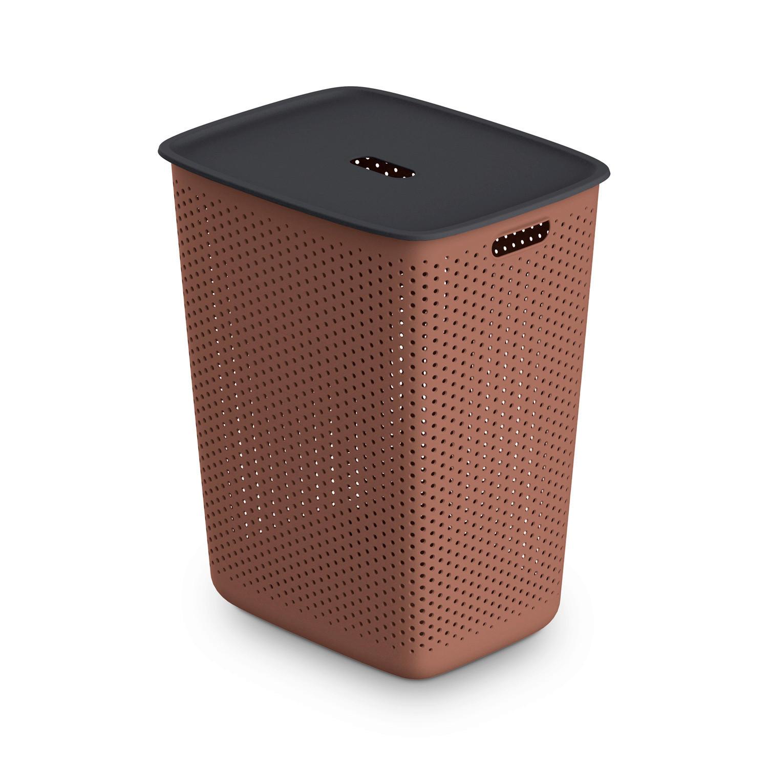Košara Za Rublje Maja, 60l - tamno crvena/crna, Moderno (45/34/58cm) - Mömax