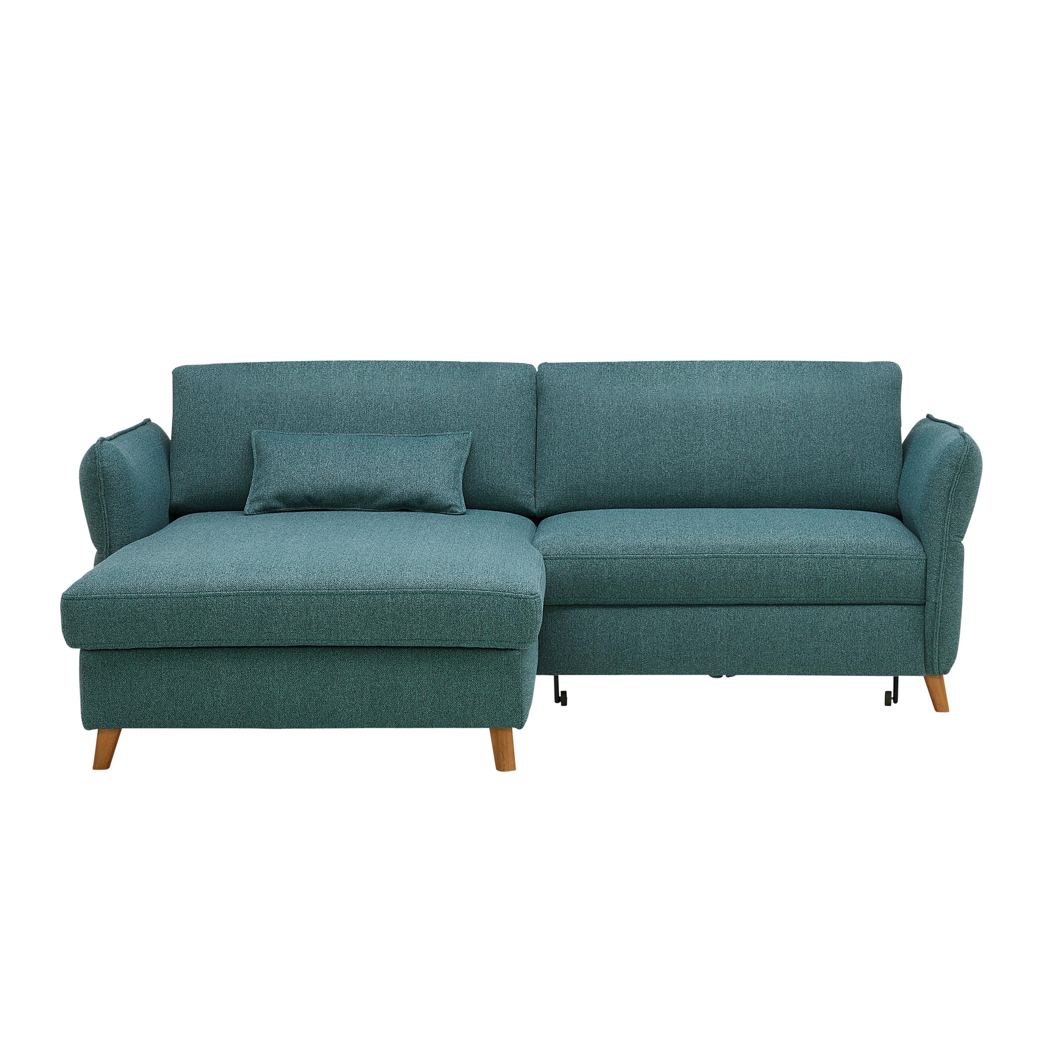 Sarokkanapé Leaf - bézs/zöld, Modern, fa (160/85/238cm) - ecoTree
