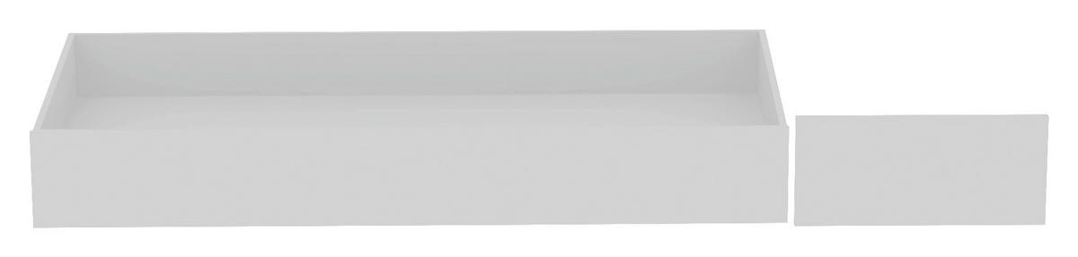 Bettschubkasten Unit in Weiss - Weiss, Konventionell, Holzwerkstoff (149,5/21/68,5cm) - Based