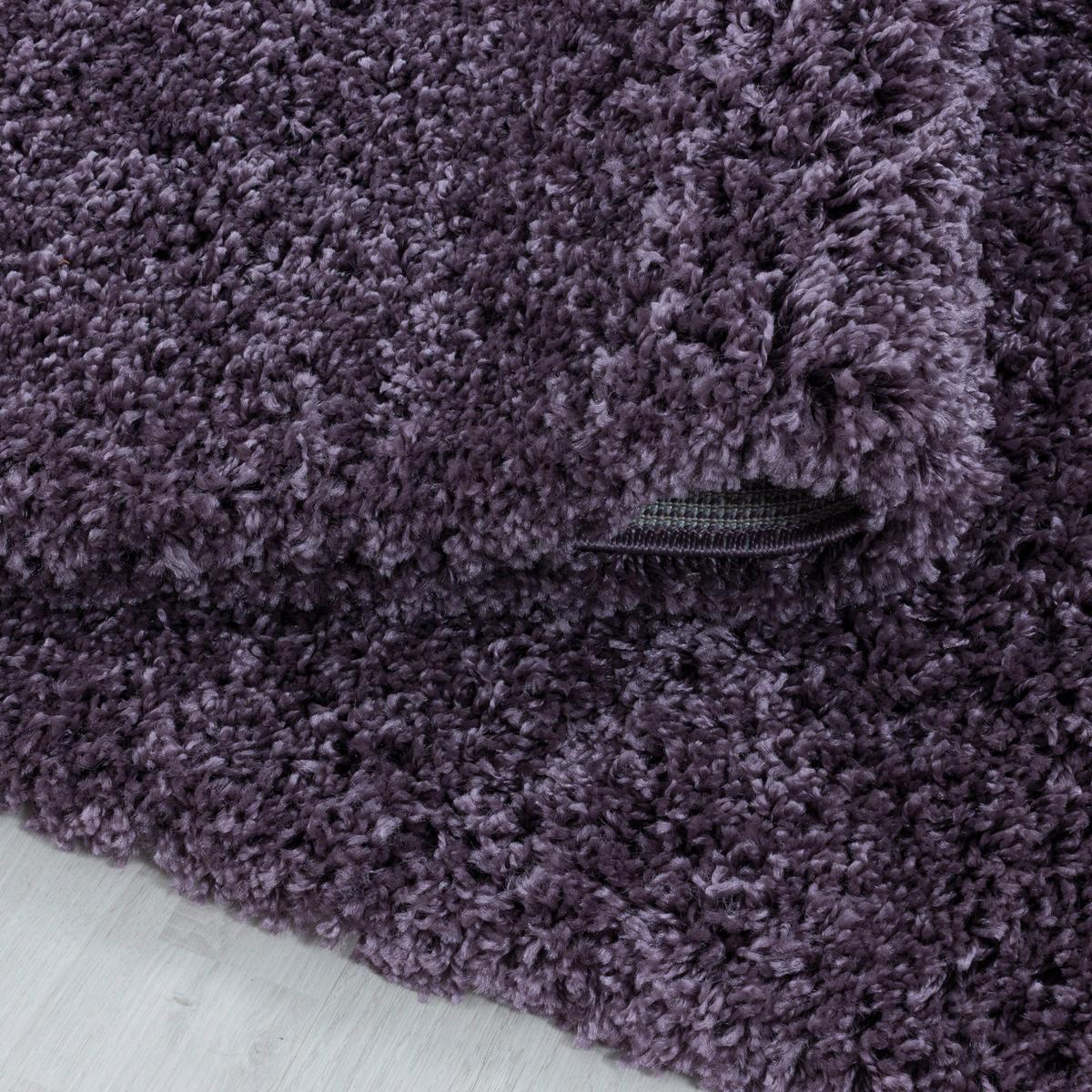 Hochflorteppich Sydney Violett ca. 80x150cm - Violett, Basics, Textil (80/150cm)