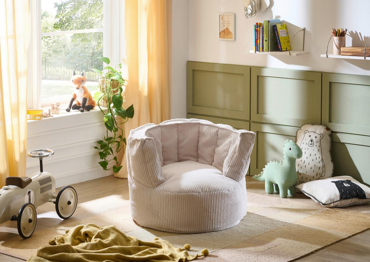 Sitzsack Snuggle Beige - Beige, Basics, Textil (75/55/72cm) - MID.YOU