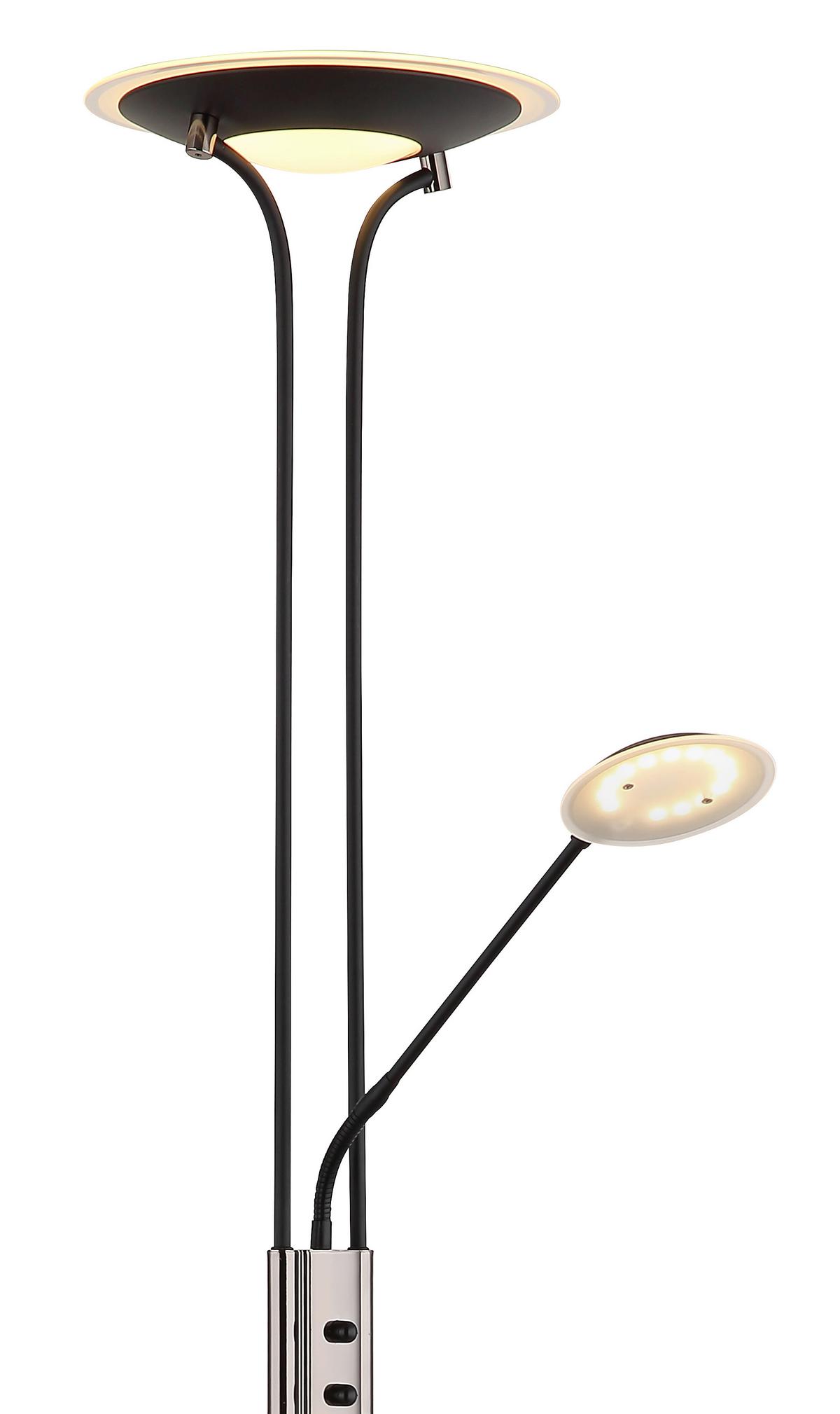 LED-DECKENFLUTER 59094 TAMIKA - Klar/Chromfarben, Konventionell, Glas/Kunststoff (30/180cm) - Globo