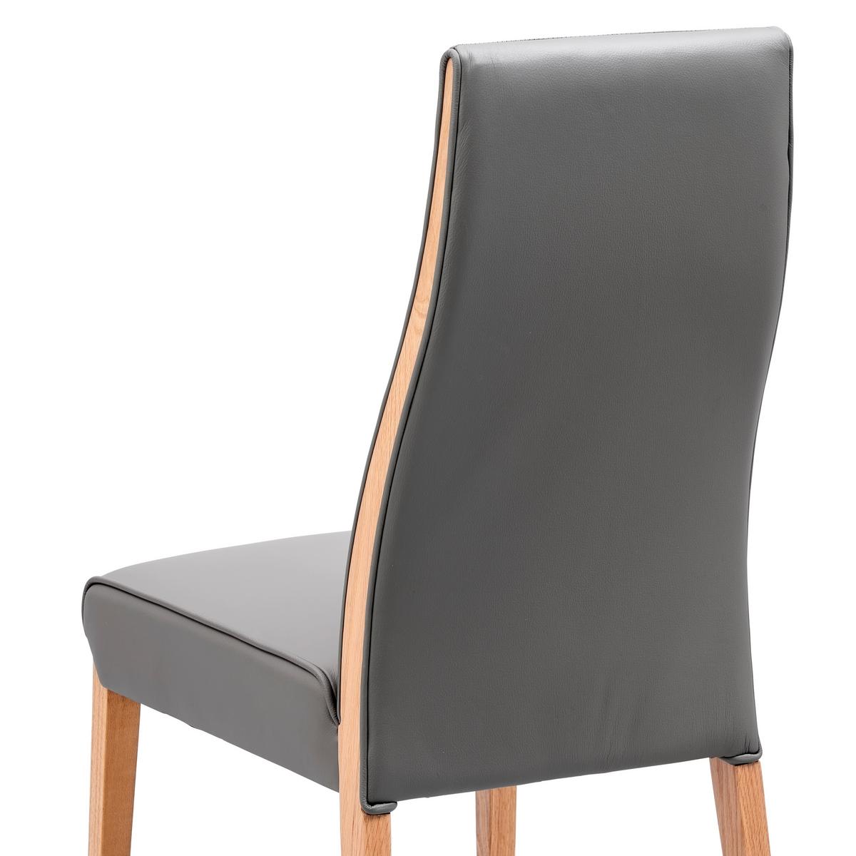 KRZESŁO ALBERTO - Konventionell, skóra/drewno (47/104/61cm) - Livetastic