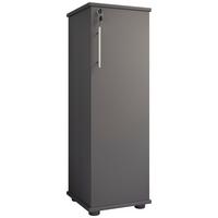 CD-Regal Engalo L Anthrazit - Anthrazit/Schwarz, Design, Holzwerkstoff/Kunststoff (31/93/31cm) - MID.YOU