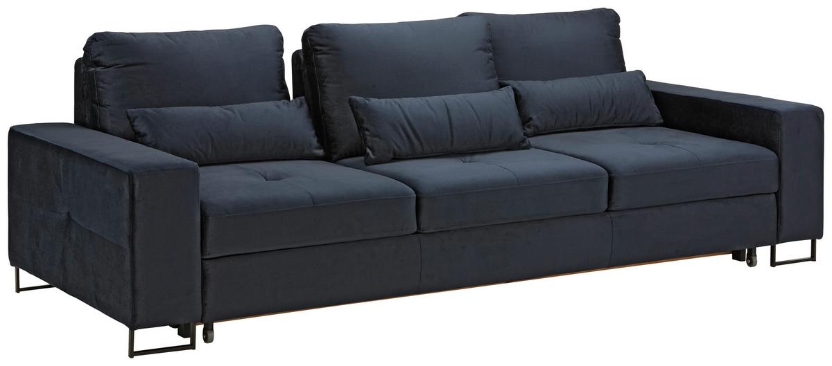 Trosjed Na Razvlačenje Simone - tamno plava/crna, Moderno, tekstil/metal (261/77-87/116cm) - Mömax