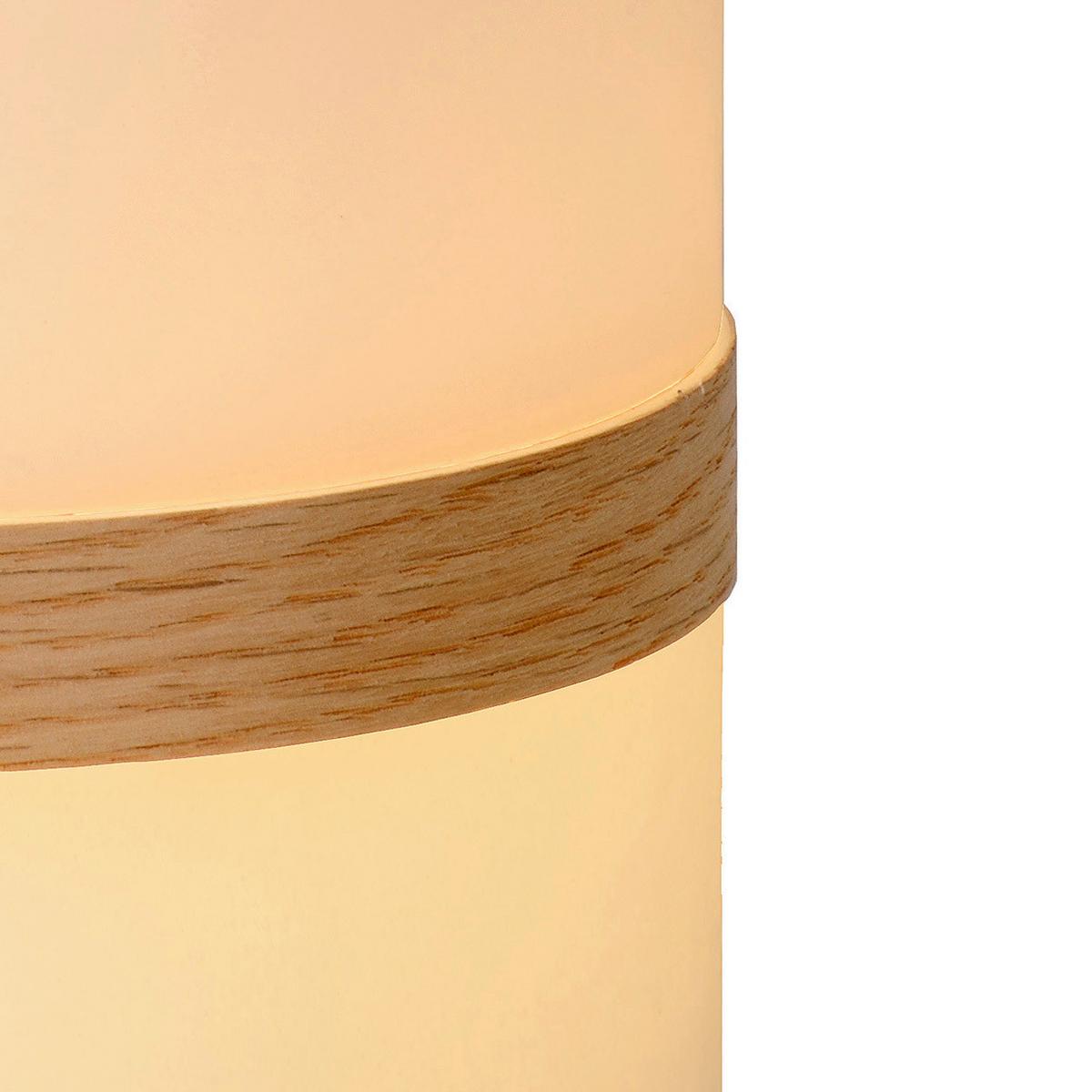 Led-aussenleuchte 06800/03/31 Joe - Hellbraun/Weiss, Basics, Holz/Kunststoff (14.5/26.5cm) - Lucide