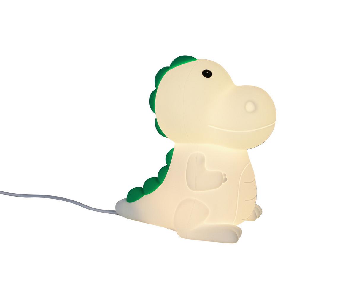 Nočna Lučka Dino - bela, Moderno, umetna masa (8,5/13,8/13,5cm) - Mömax