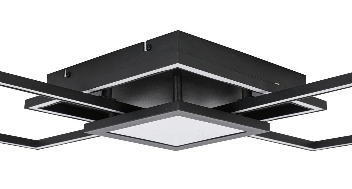 LAMPA SUFITOWA LED TEXAS *SBN* - czarny, Design, tworzywo sztuczne/metal (82/39,6/8,5cm) - Novel